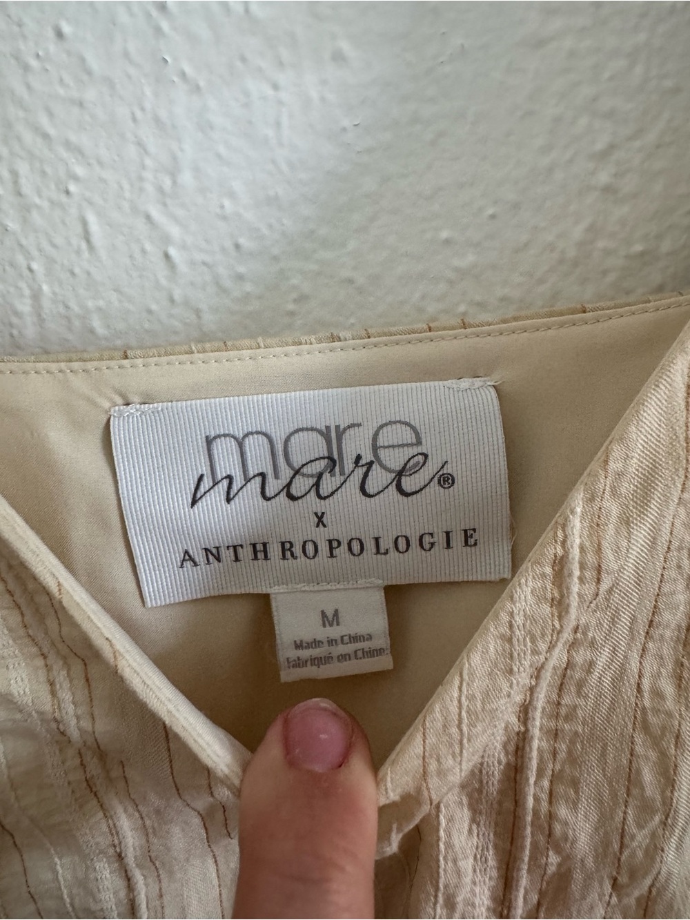 Mare Mare x Anthro Ruffled Shoulder Maxi Dress in Light Beige - Picture 5 of 8